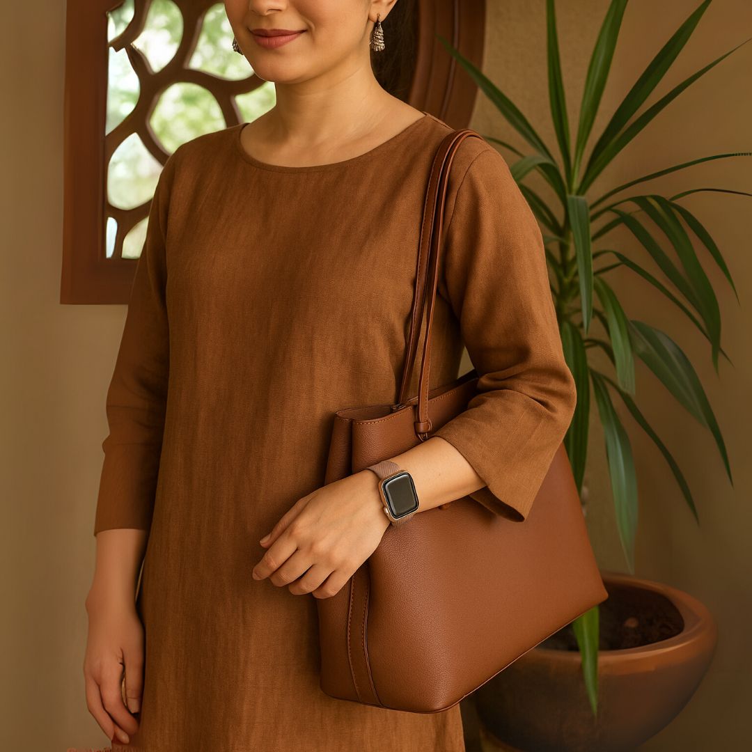 Elegant Everyday Brown Kurta Set