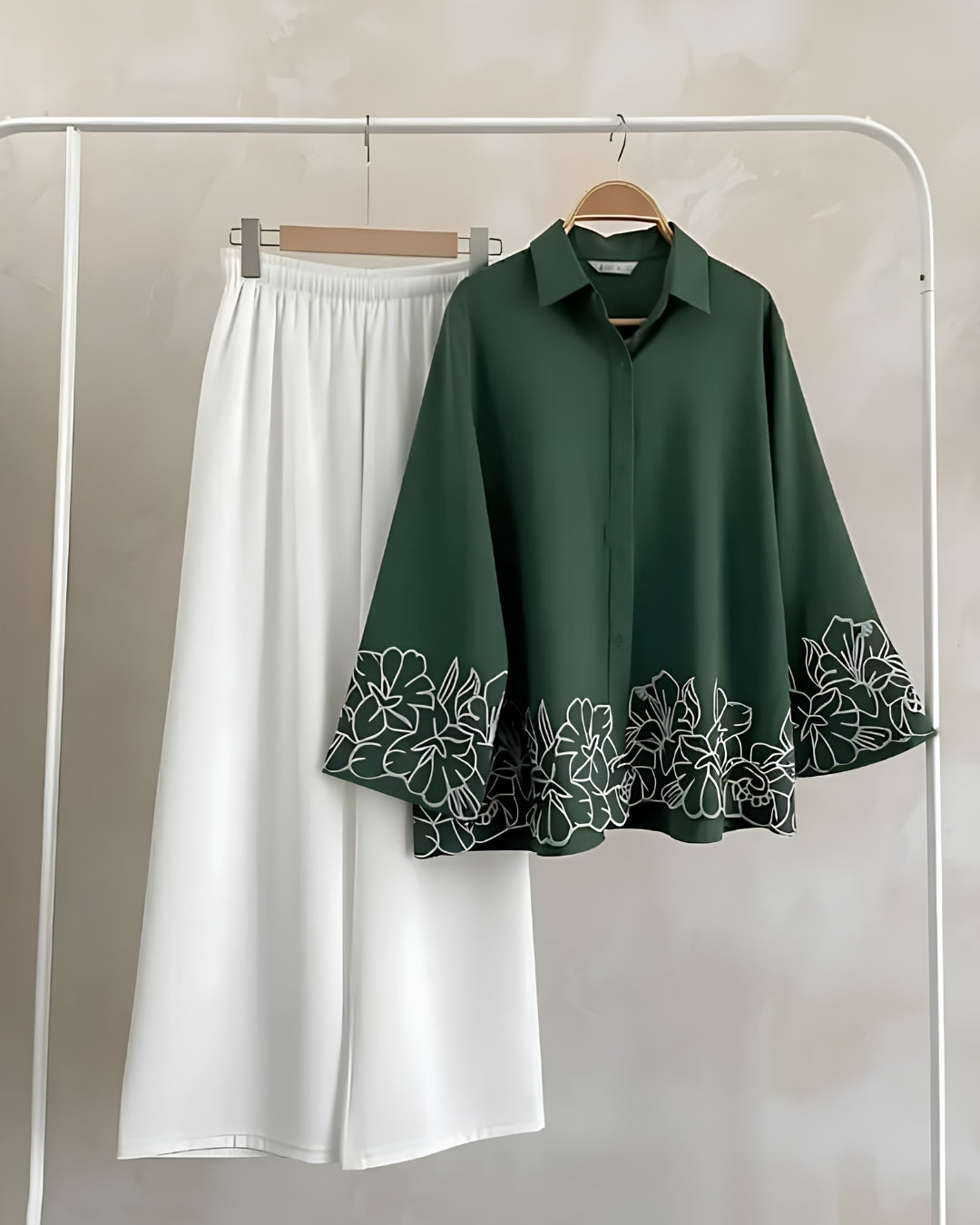 Heavy Rayon Premium Embroidery Co-ord Set
