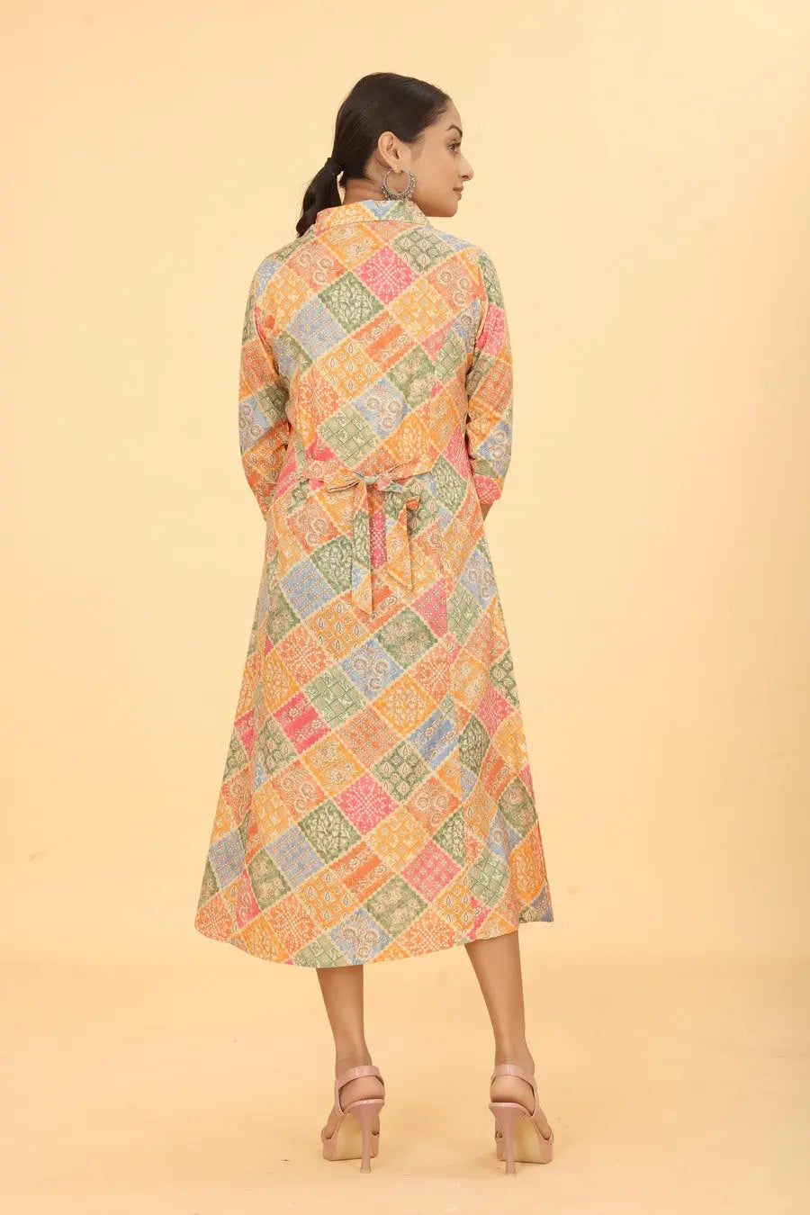 Buy We Shine Trendy Orange A-line Dress For Women Women’s Fashion Online - We Shine India