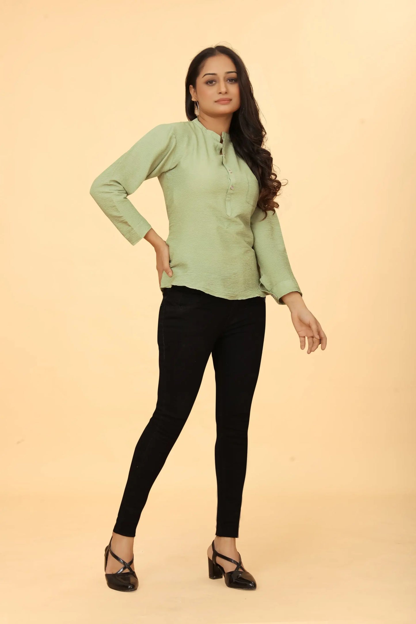 Buy Casual Wear Stylish Pista Tunic Women’s Fashion Online - We Shine