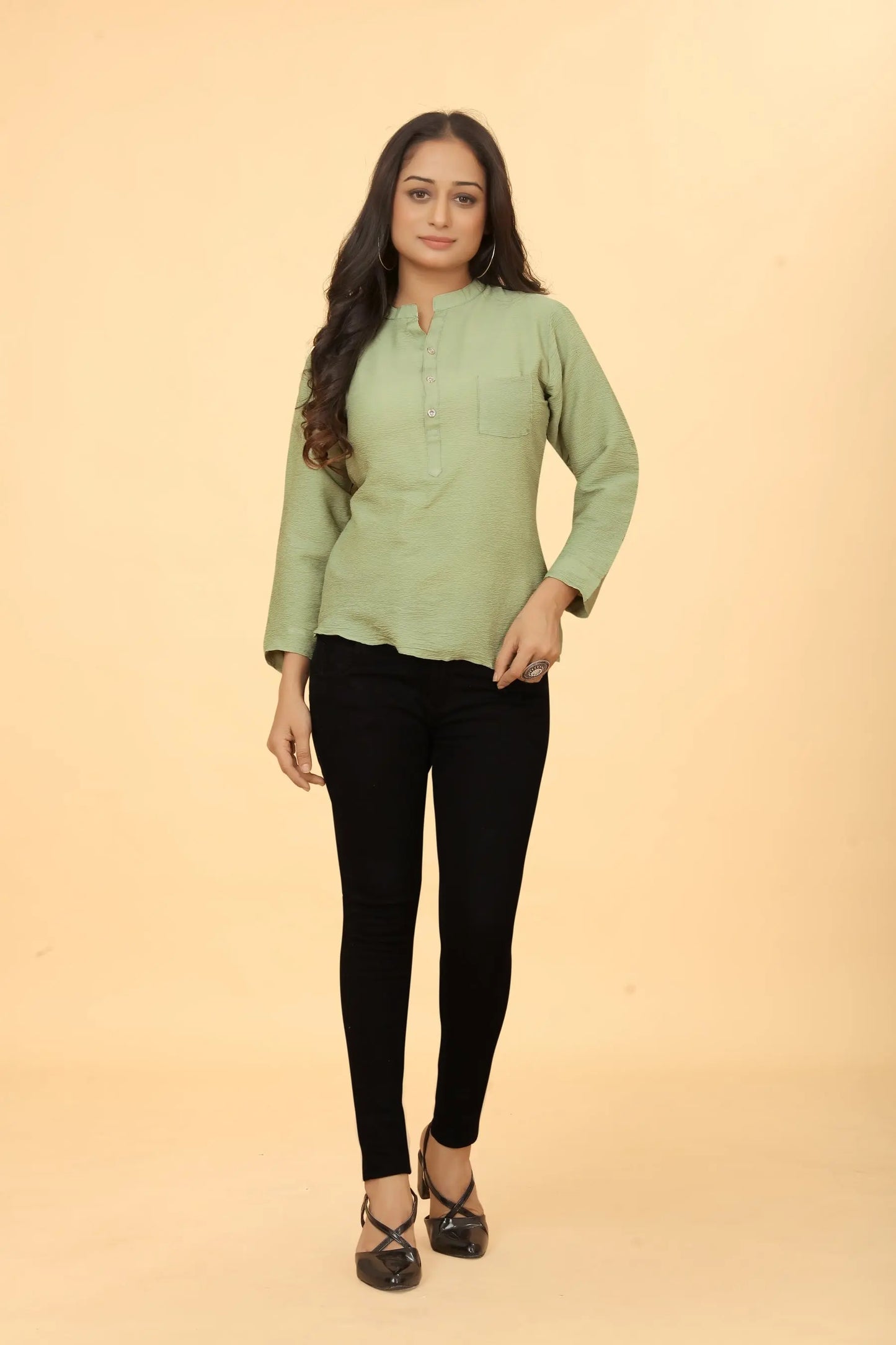 Buy Casual Wear Stylish Pista Tunic Women’s Fashion Online - We Shine