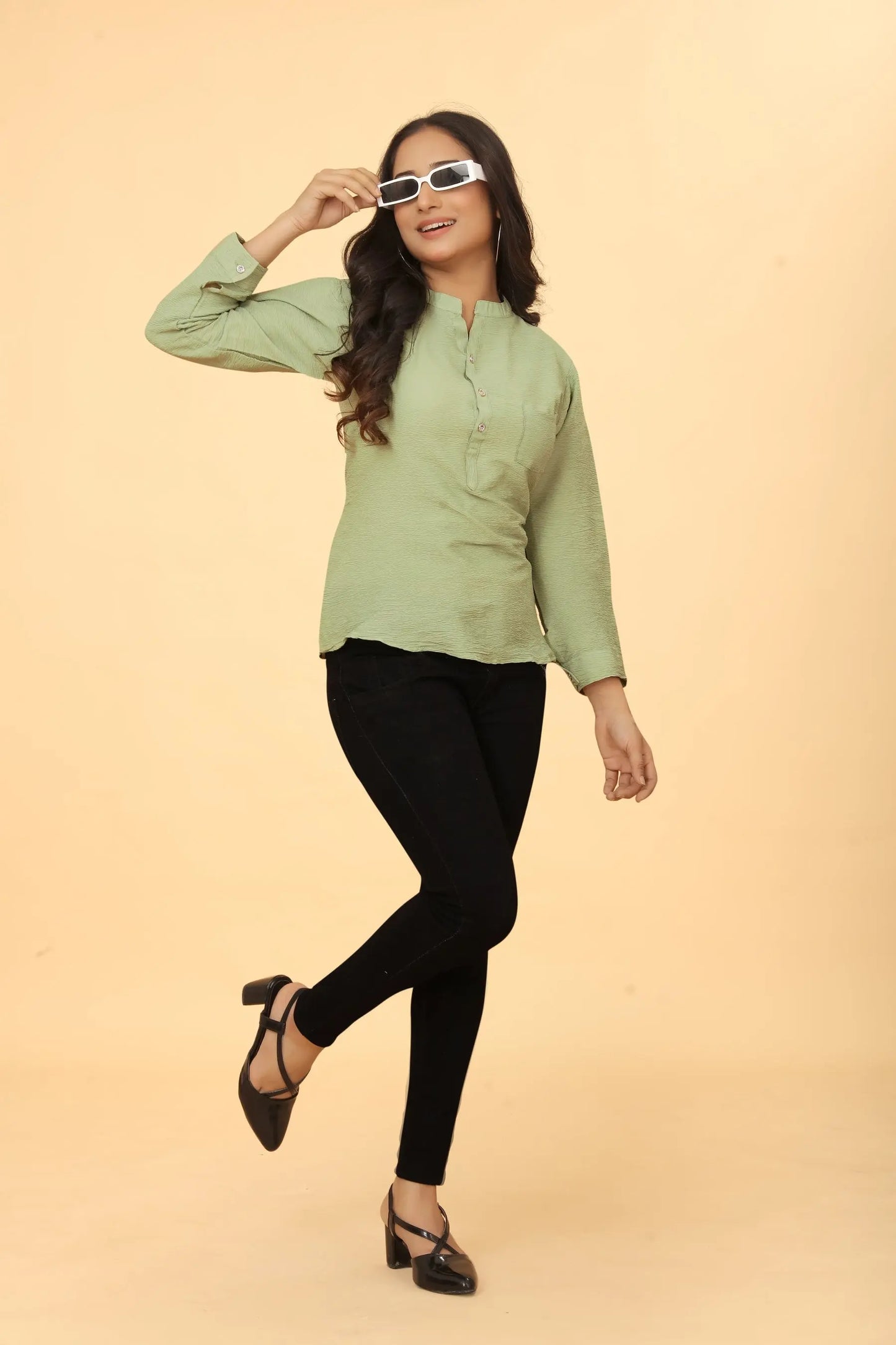 Buy Casual Wear Stylish Pista Tunic Women’s Fashion Online - We Shine