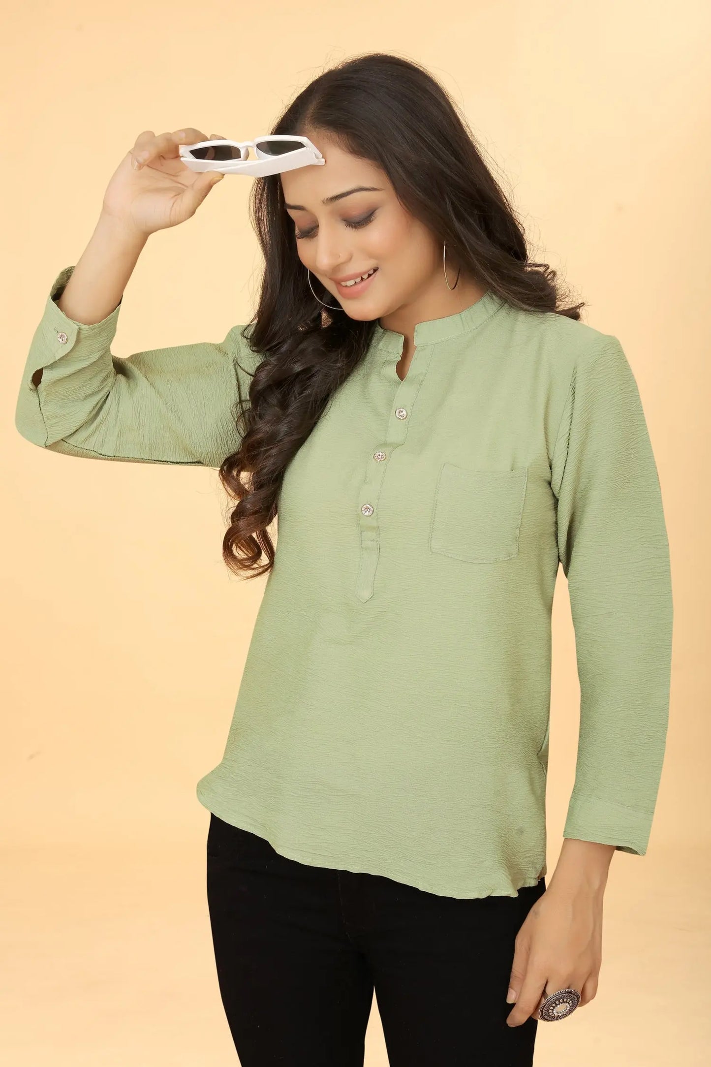 Buy Casual Wear Stylish Pista Tunic Women’s Fashion Online - We Shine