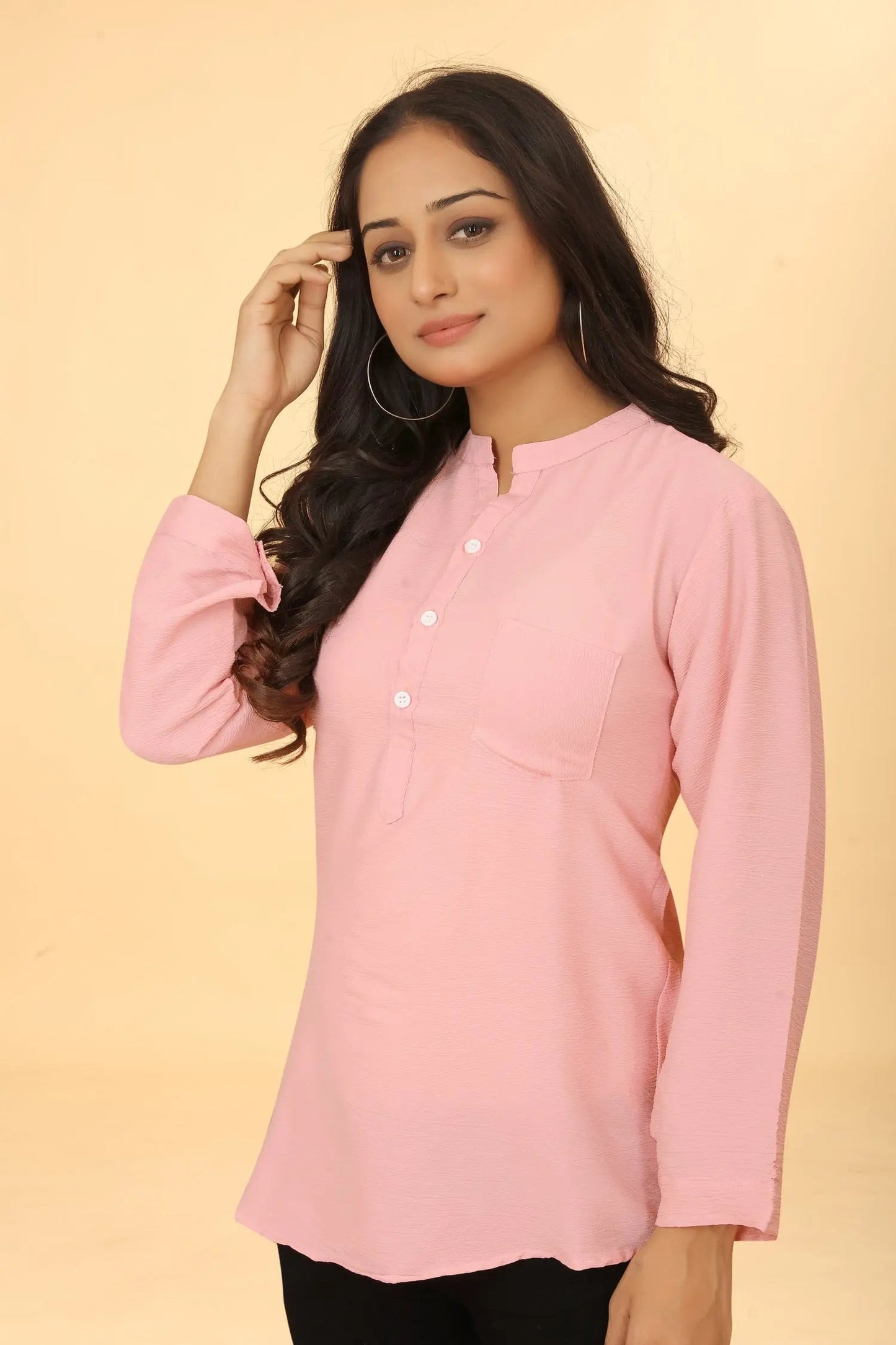 Buy Casual Wear Stylish Pink Tunic Women’s Fashion Online - We Shine