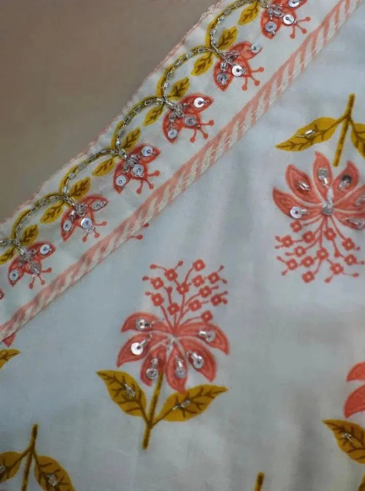 Buy Orange Cotton Afghani Kurti With Pant & Dupatta Set Women’s Fashion Online - We Shine