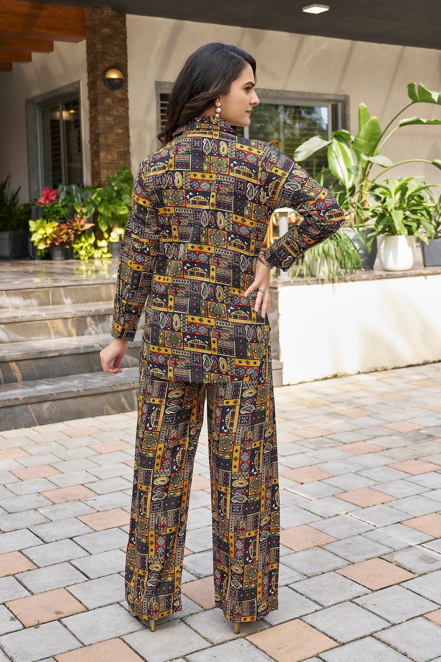 Buy Midnight Meadoww Printed Co-ord Set Women’s Fashion Online - WE SHINE India