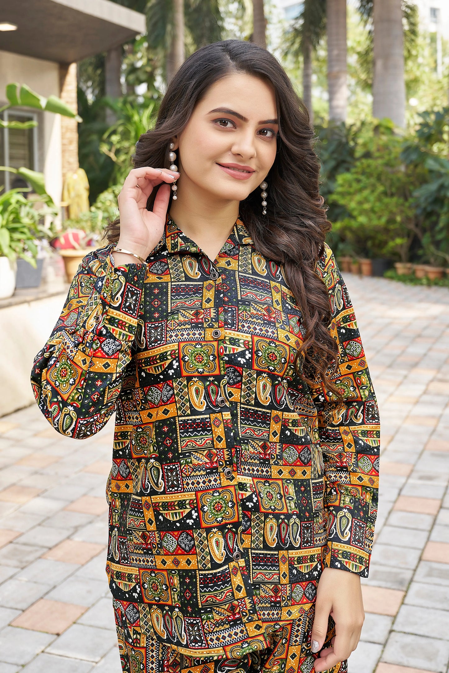 Buy Midnight Meadoww Printed Co-ord Set Women’s Fashion Online - WE SHINE India