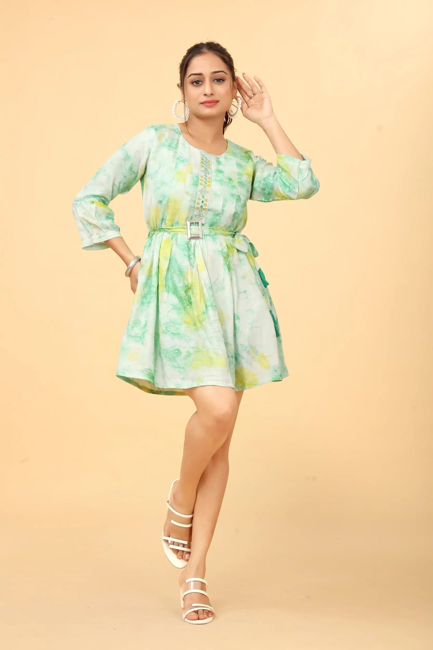Buy Cotton Fit And Flare Dress Tunic Women’s Fashion Online - We Shine India