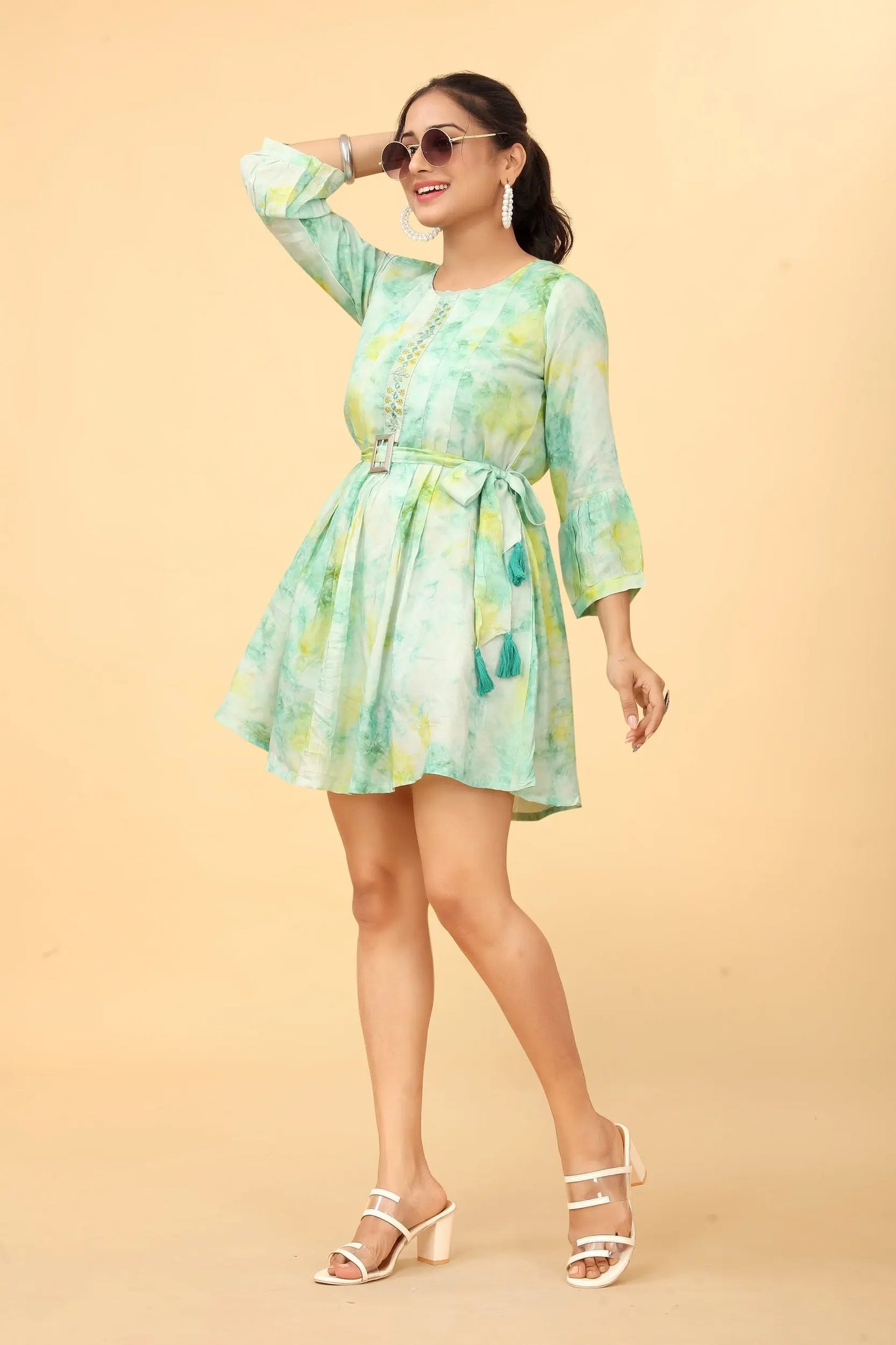 Buy Cotton Fit And Flare Dress Tunic Women’s Fashion Online - We Shine India
