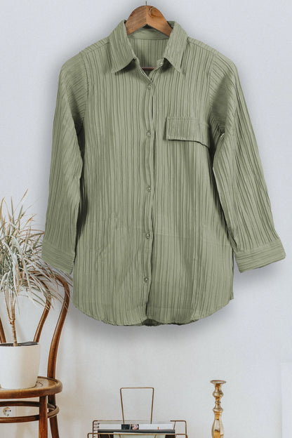 Buy Women's Button Down Collar Neck Top Women’s Fashion Online - We Shine India