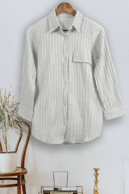 Buy Women's Button Down Collar Neck Top Women’s Fashion Online - We Shine India