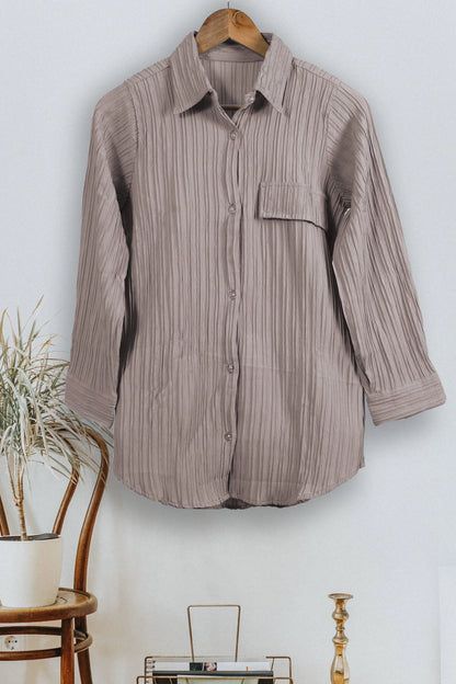 Buy Women's Button Down Collar Neck Top Women’s Fashion Online - We Shine India