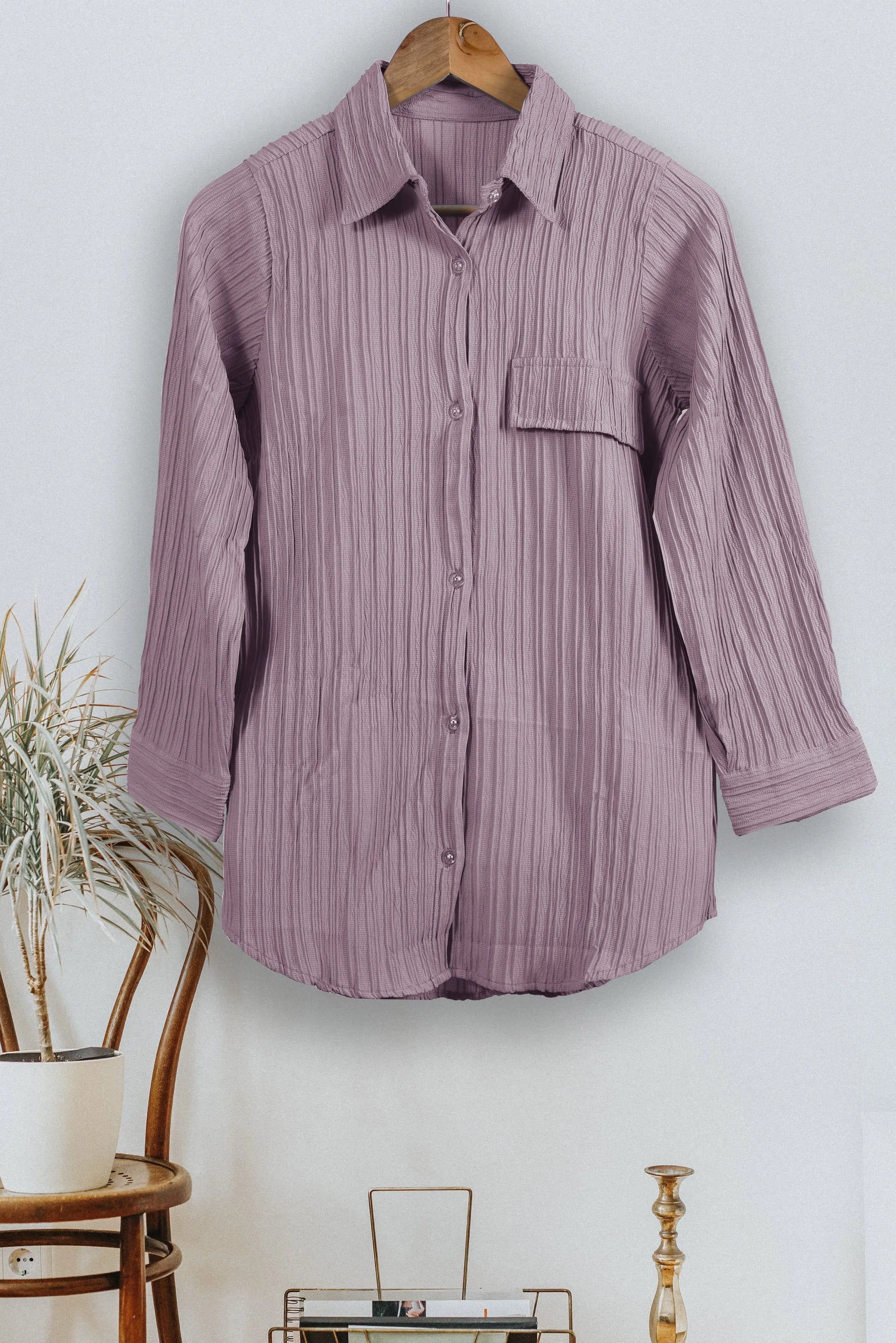 Buy Women's Button Down Collar Neck Top Women’s Fashion Online - We Shine India