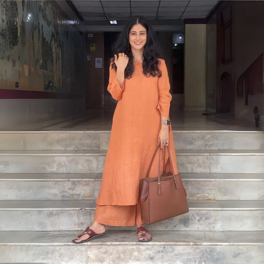 Elegant Everyday Orange Co-ord Set
