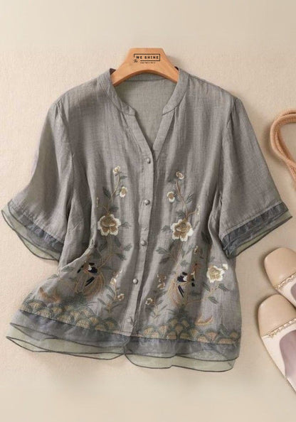 Everyday Cotton Embroidered Top
