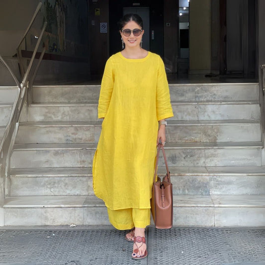 Elegant Everyday Yellow Co-ord Set
