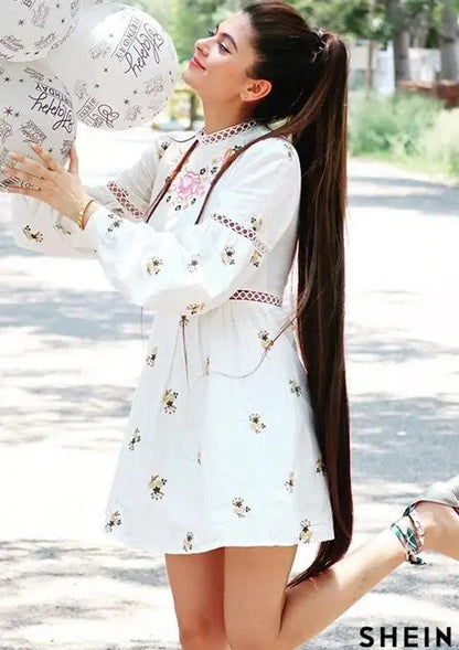 Buy Floral Embroidered Stylish Dress Women’s Fashion Online - WE SHINE India