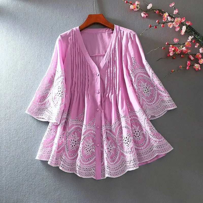 Buy Vintage Ethnic Heavy Chikankari Ruffle Cotton Tunic For Women Women’s Fashion Online - We Shine Heavy India
