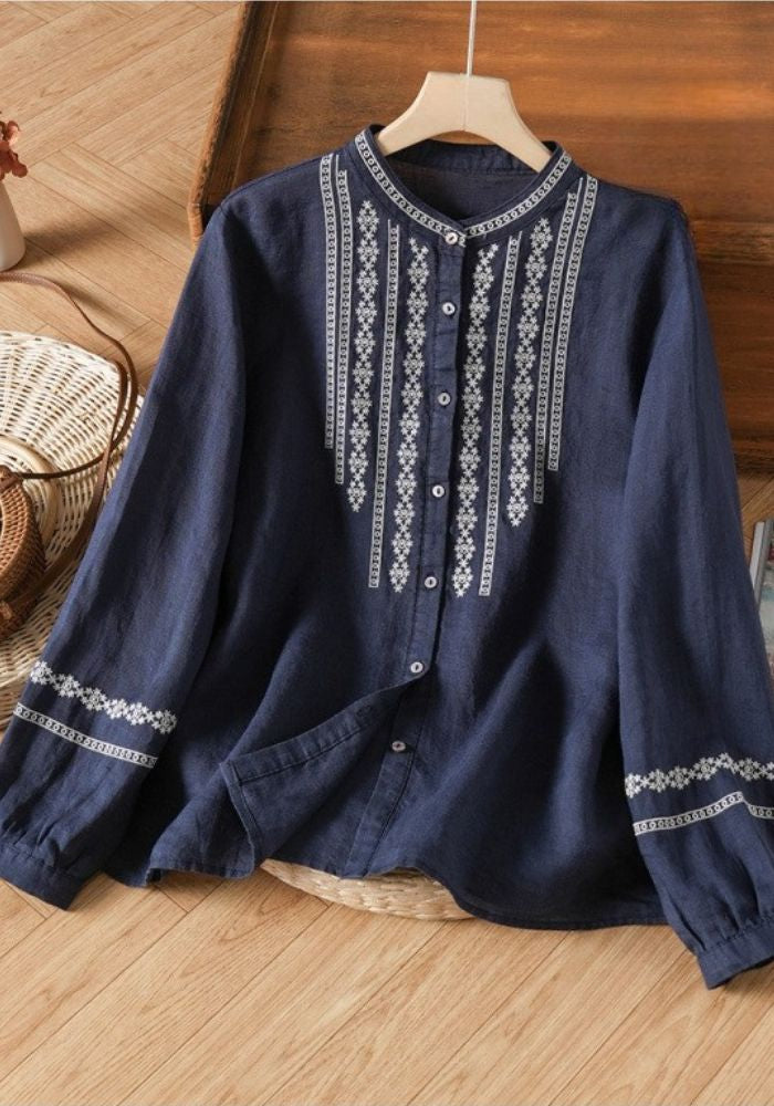 Stylish Embroidered Tunic Top for Women | Office & Casual Wear