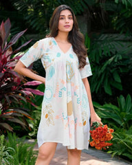 Buy Pure Cotton Heavy Embroidery Dress For Women Women’s Fashion Online - We Shine India