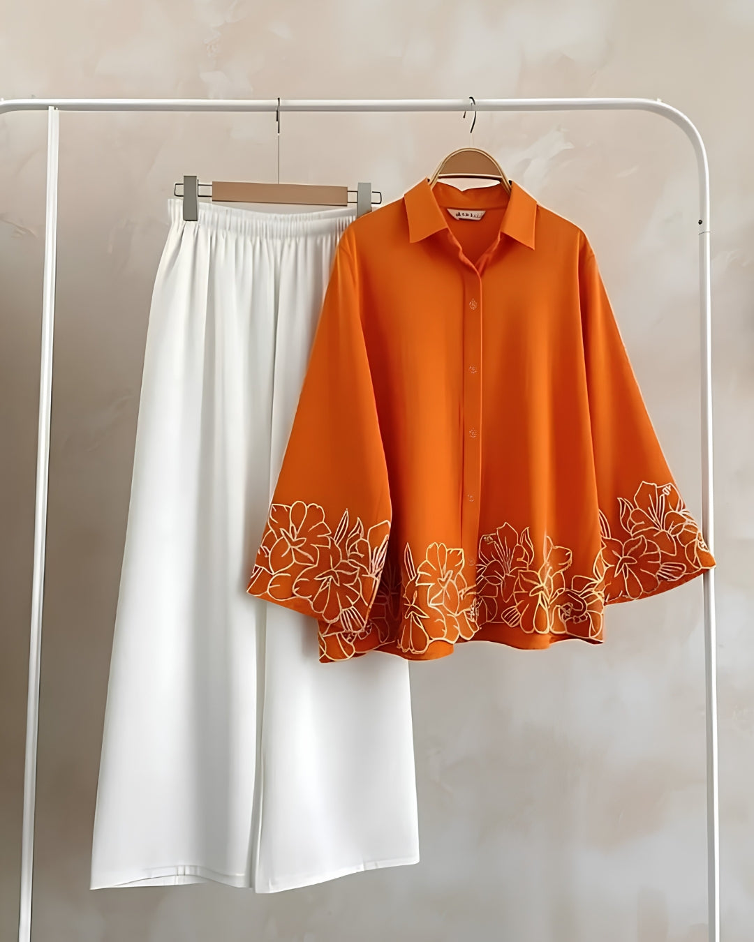 Heavy Rayon Premium Embroidery Co-ord Set