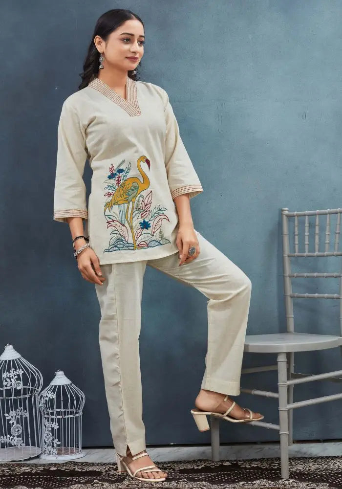 Buy Chic Cotton Embroidered Tunic  Women’s Fashion Online - We Shine