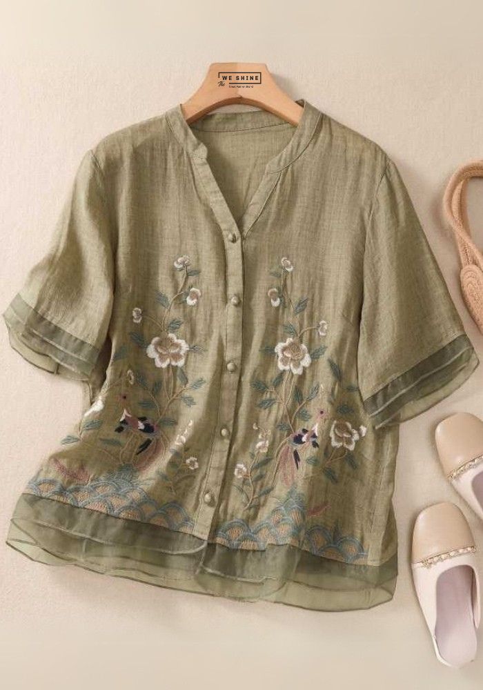 Everyday Cotton Embroidered Top