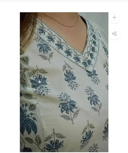 Buy Grey White Cotton Afghani Kurti With Pant &amp; Dupatta Set  Women’s Fashion Online - We Shine