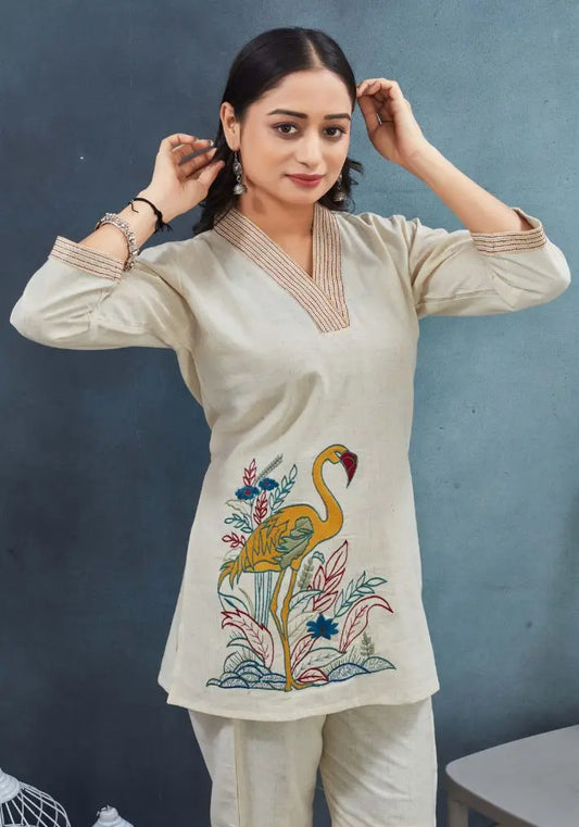 Buy Chic Cotton Embroidered Tunic  Women’s Fashion Online - We Shine