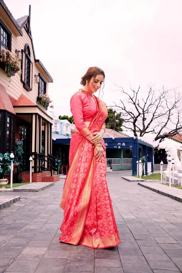 Buy Woven Banglori Pure Silk Saree Women’s Fashion Online - We Shine India