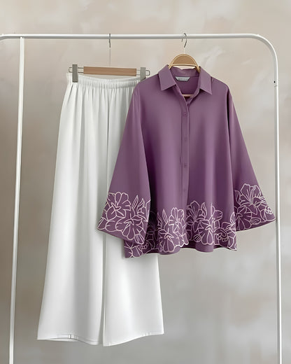 Heavy Rayon Premium Embroidery Co-ord Set