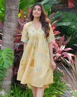 Pure Cotton Heavy Embroidery Dress For Women