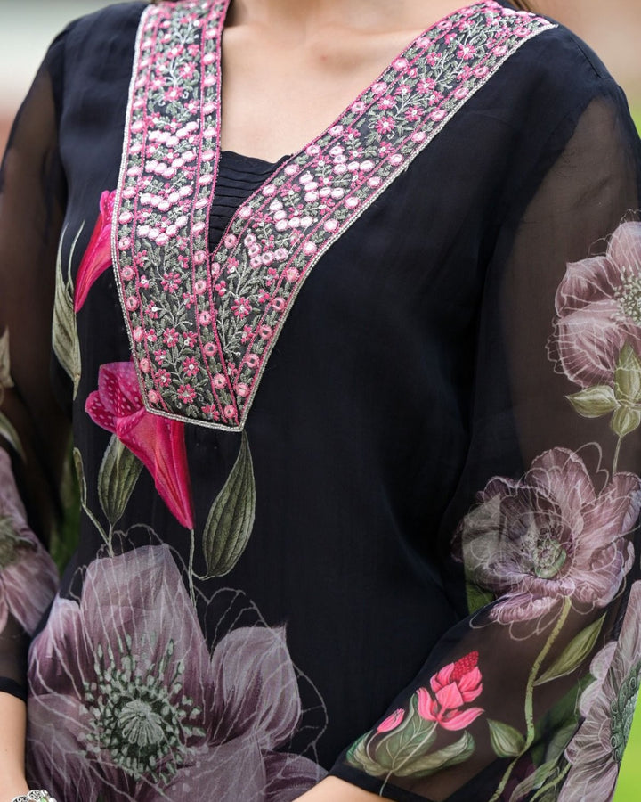 Women Floral Printed Kurta Set with Dupatta | Elegant Ethnic Wear