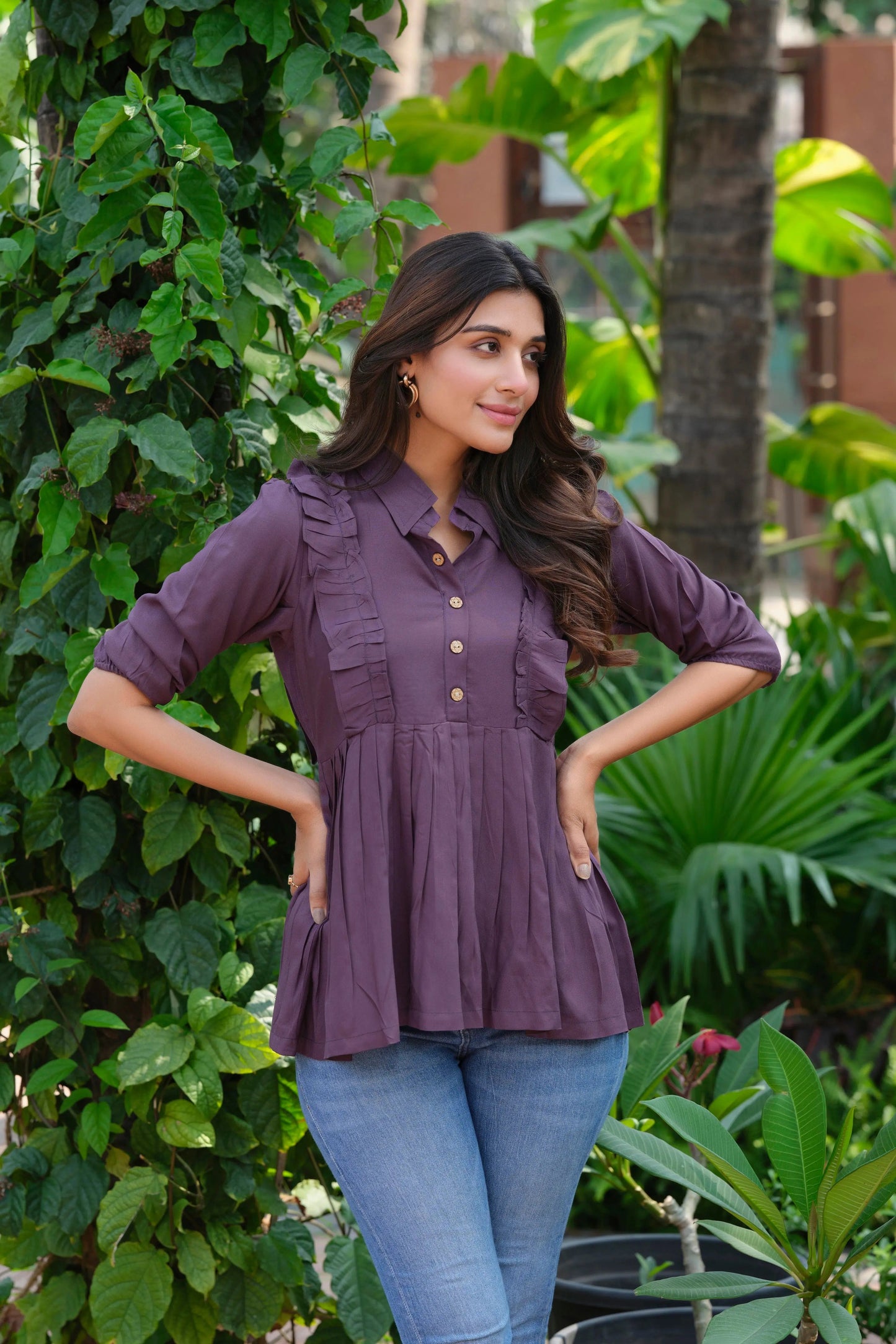 Buy Heavy Rayon Solid Onion Tunic  Women’s Fashion Online - We Shine