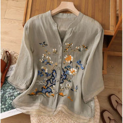 Designer Cotton Embroidered Gray Tunic – Buy Designer Tunics Online at WeShine