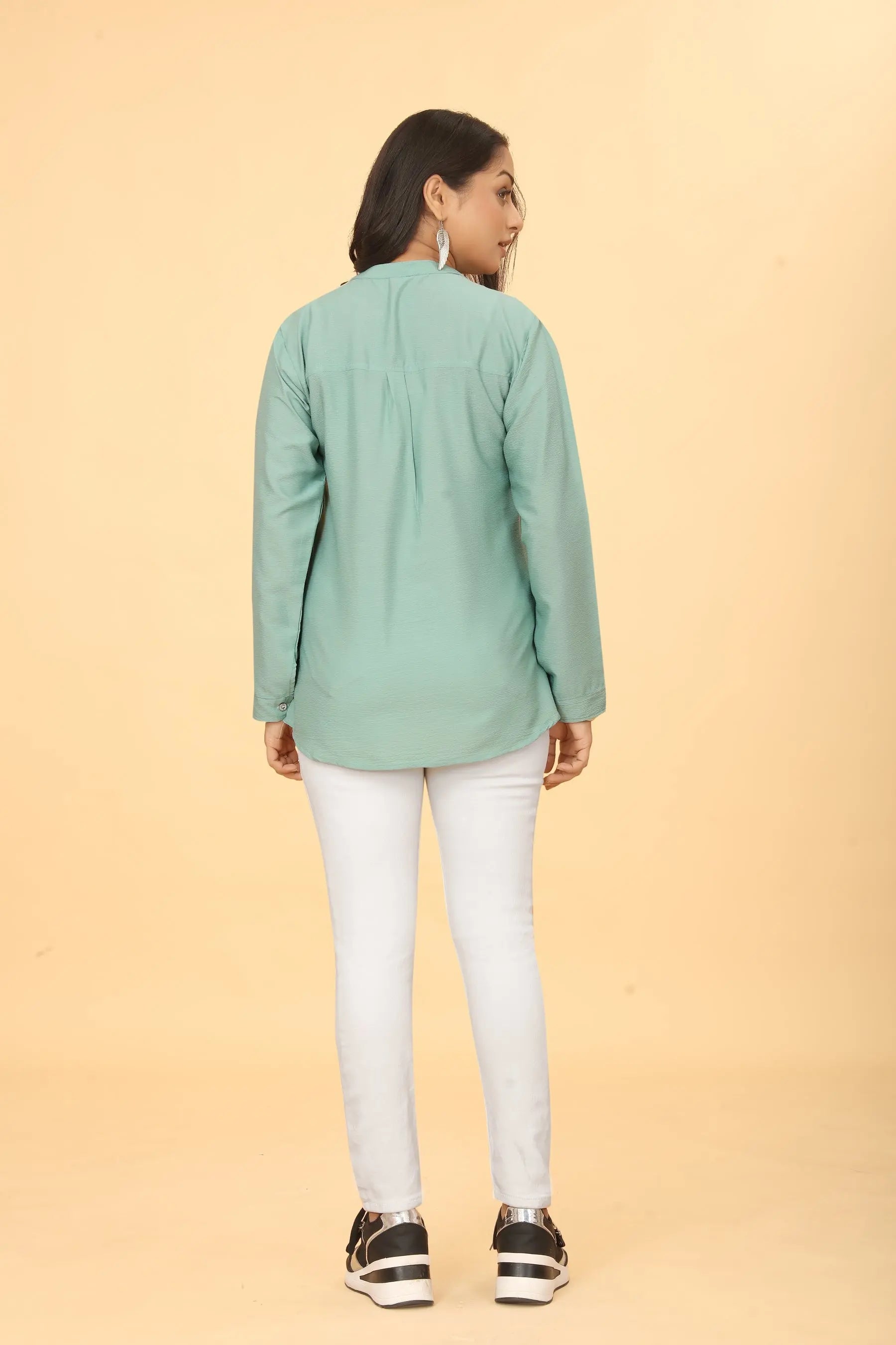 Buy Casual Wear Stylish Green Tunic  Women’s Fashion Online - We Shine
