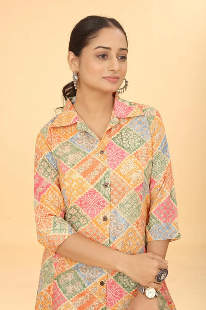 Buy We Shine Trendy Orange A-line Dress For Women Women’s Fashion Online - We Shine India