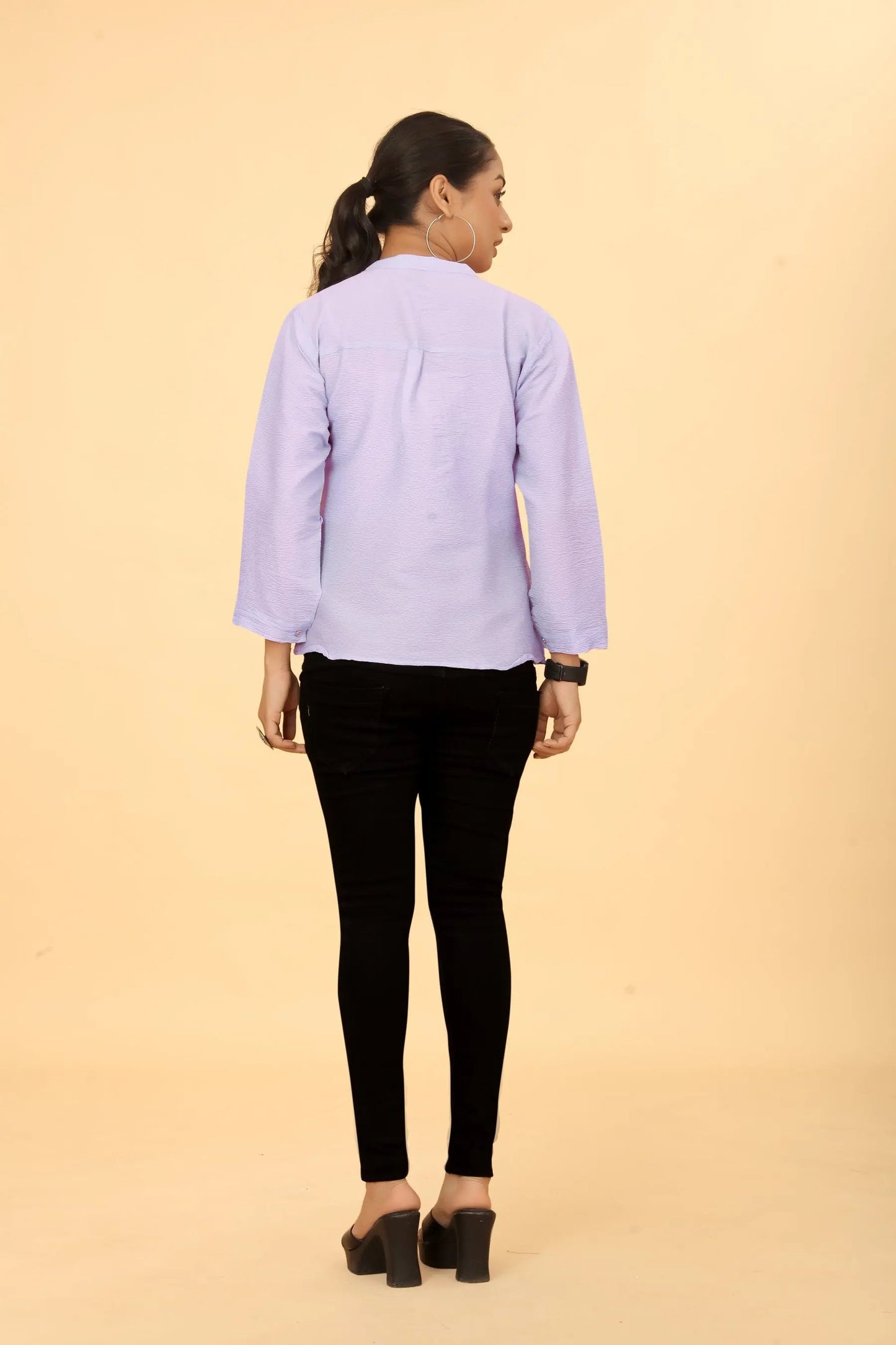 Buy Casual Wear Stylish Lavender Tunic  Women’s Fashion Online - We Shine