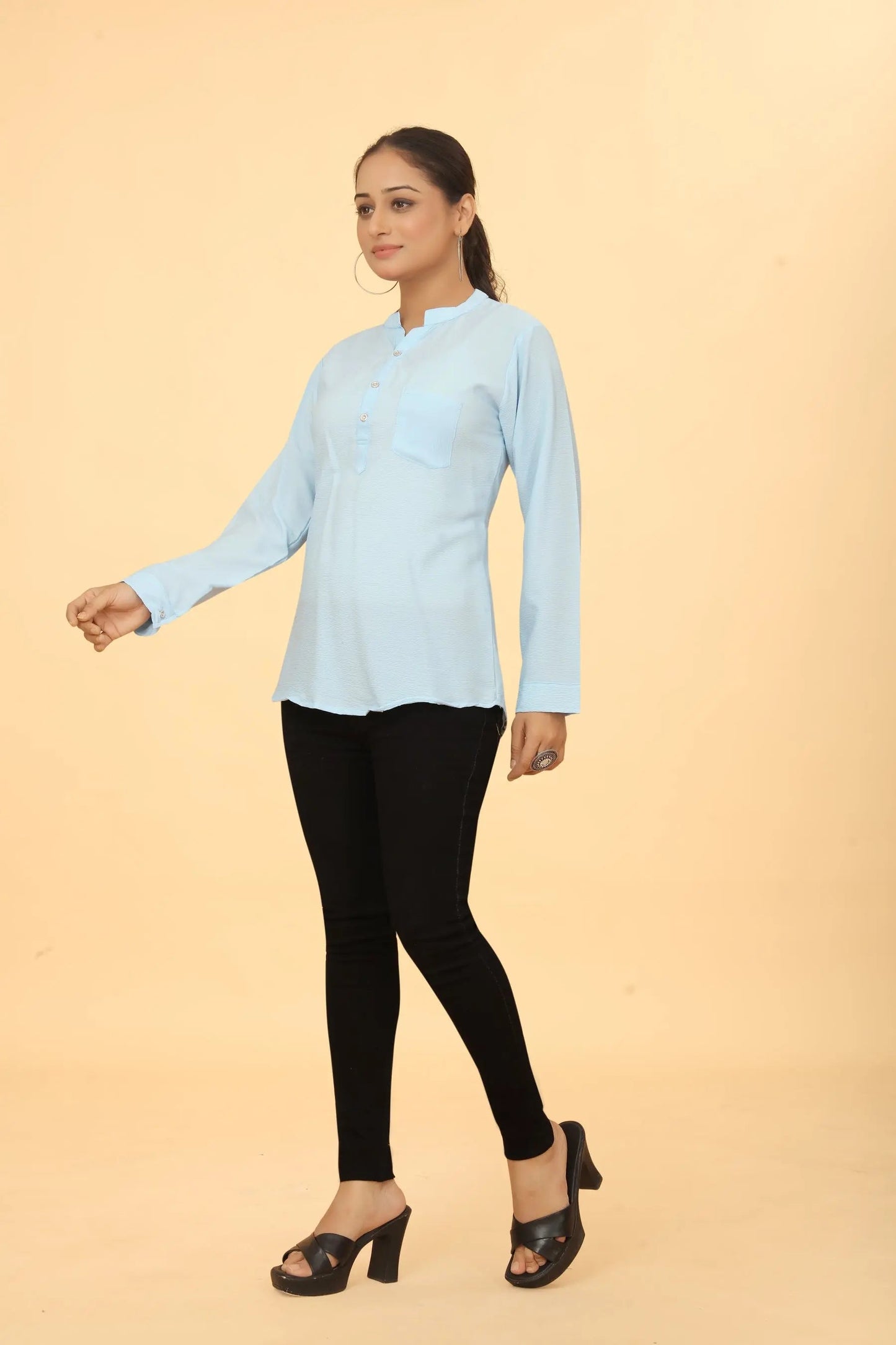 Buy Casual Wear Stylish Sky Tunic  Women’s Fashion Online - We Shine