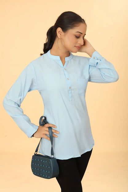 Buy Casual Wear Stylish Sky Tunic  Women’s Fashion Online - We Shine
