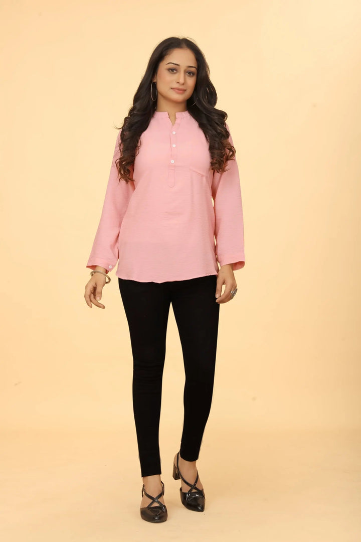 Buy Casual Wear Stylish Pink Tunic  Women’s Fashion Online - We Shine