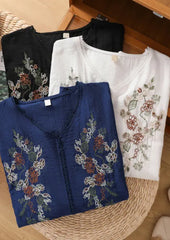 Buy Embroidery Casual Wear Crew Neck Half Sleeve Tunics Women’s Fashion Online - WE SHINE India