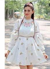 Buy Floral Embroidered Stylish Dress Women’s Fashion Online - WE SHINE India
