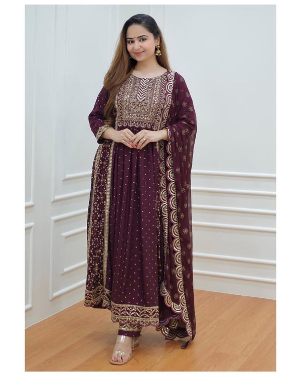 Women Pant Suit Kameez Kurta Suit Rayon Cotton Kurta Pant Dupatta Dress Gown