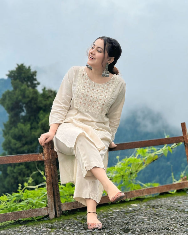 We Shine's Heavy Embroidery Designer Kurta Set for Women