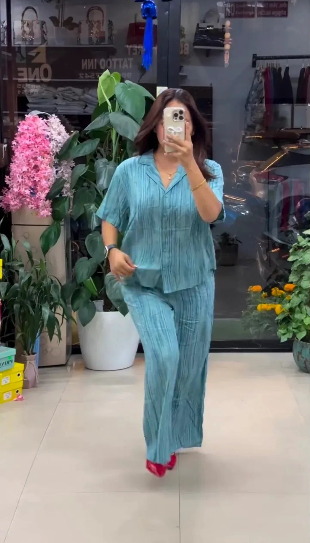 sky blue co-ord set