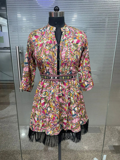 Buy Effortlessly Chic: Heavy Cotton Printed Tunic for Style and Comfort Women’s Fashion Online - WE SHINE India