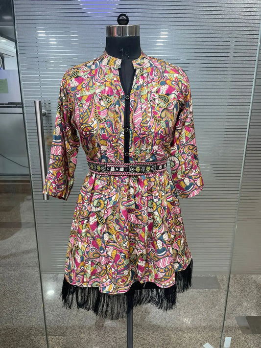 Buy Effortlessly Chic: Heavy Cotton Printed Tunic for Style and Comfort Women’s Fashion Online - WE SHINE India