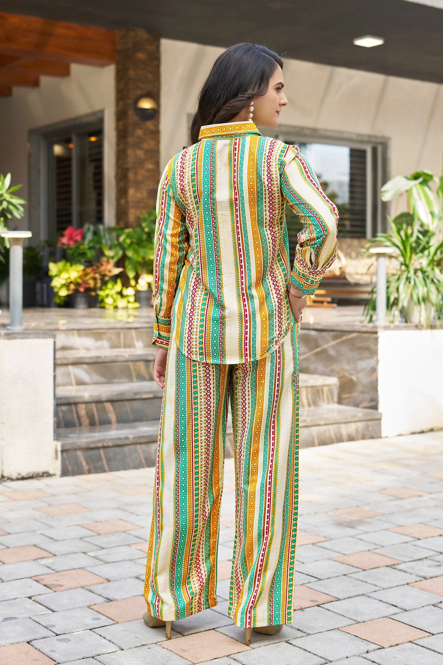 Buy vibrant stroke co-ord set Women’s Fashion Online - WE SHINE India