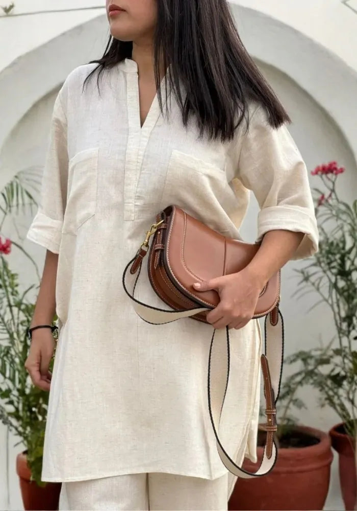 women cream co-ord set
